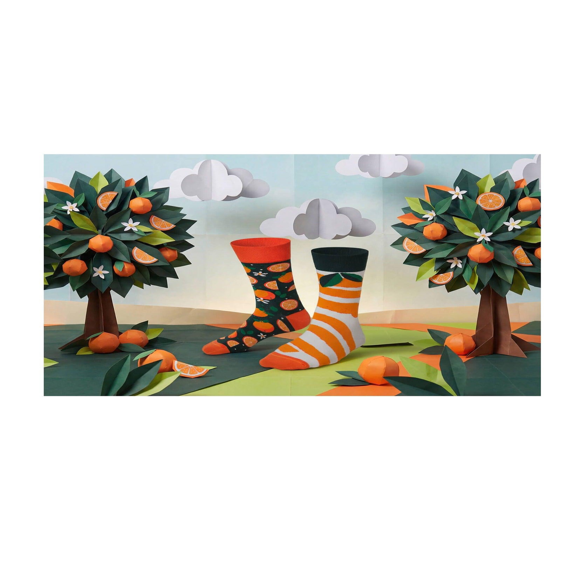 Voir la diapositive 3 : MANY MORNINGS Chaussettes les oranges