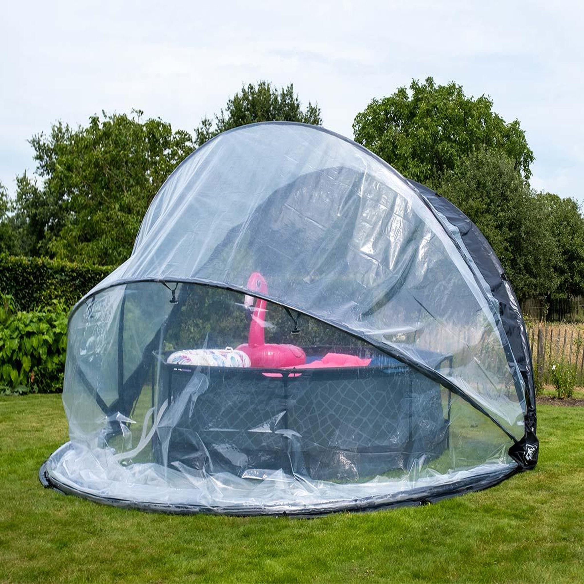 Voir la diapositive 3 : EXIT TOYS Dôme de piscine Ø 5,50 m avec fixation au sol - Exit Toys