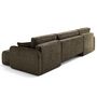 Voir la diapositive 6 : LISA DESIGN Apolline - canapé panoramique en u 7 places convertible avec coffres en tissu moucheté
