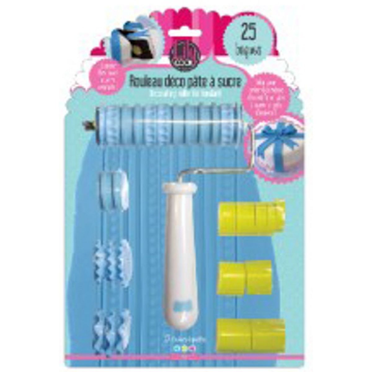 LILY COOK Rouleau Déco Pâte à sucre 25 pièces