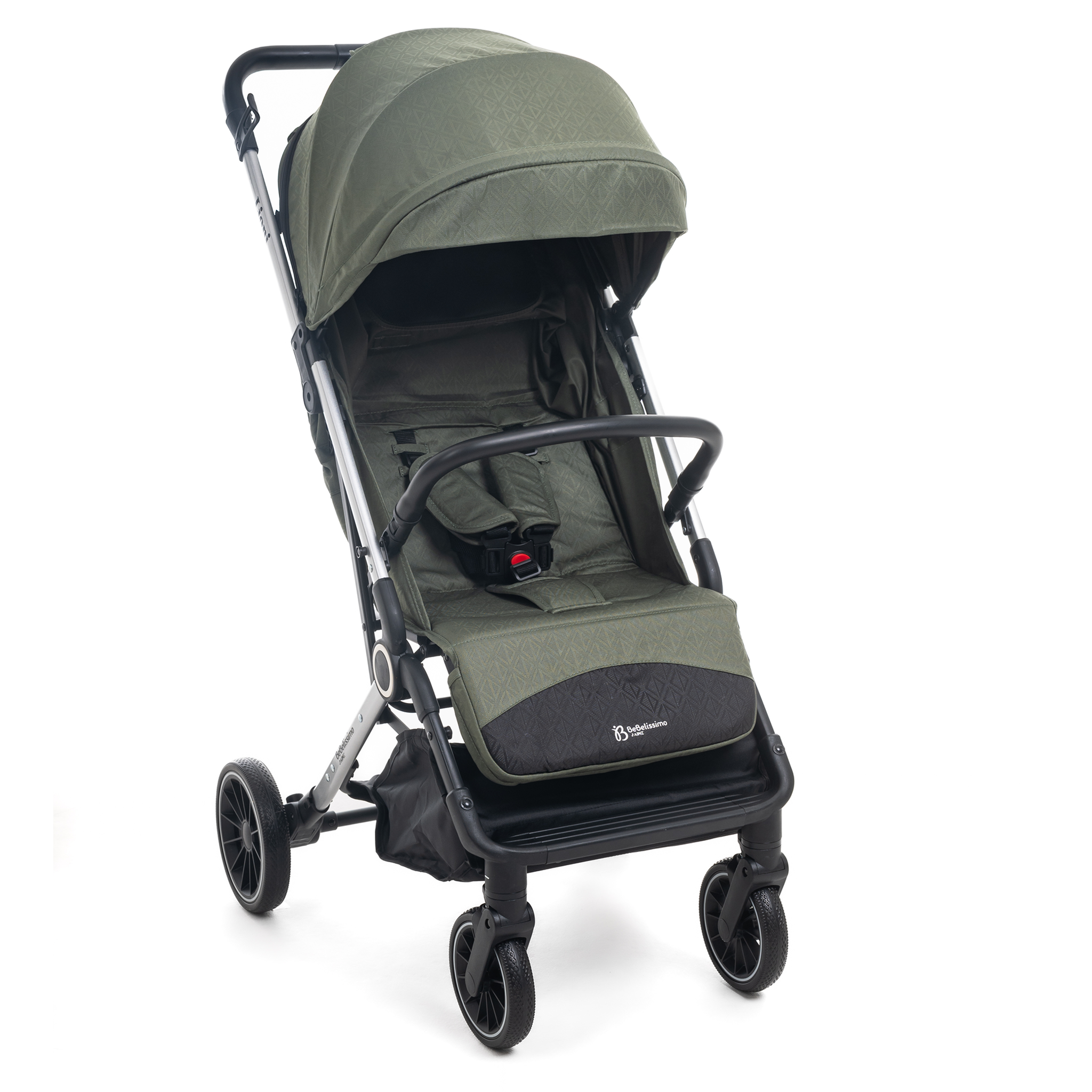 Voir la diapositive 2 : BEBELISSIMO Poussette Bébé Canne Ultra Compacte – Légère – Pliage à Une Main – Guidon Valise – Lioni - vert