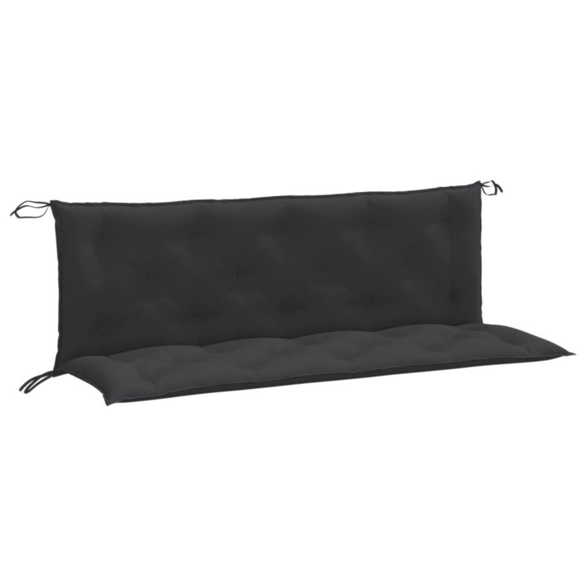 VIDAXL Coussins de banc de jardin lot de 2 anthracite melange tissu