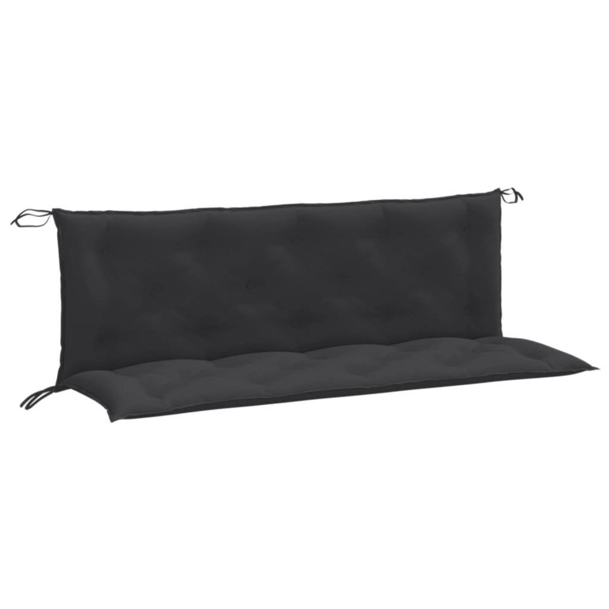 VIDAXL Coussins de banc de jardin lot de 2 anthracite melange tissu