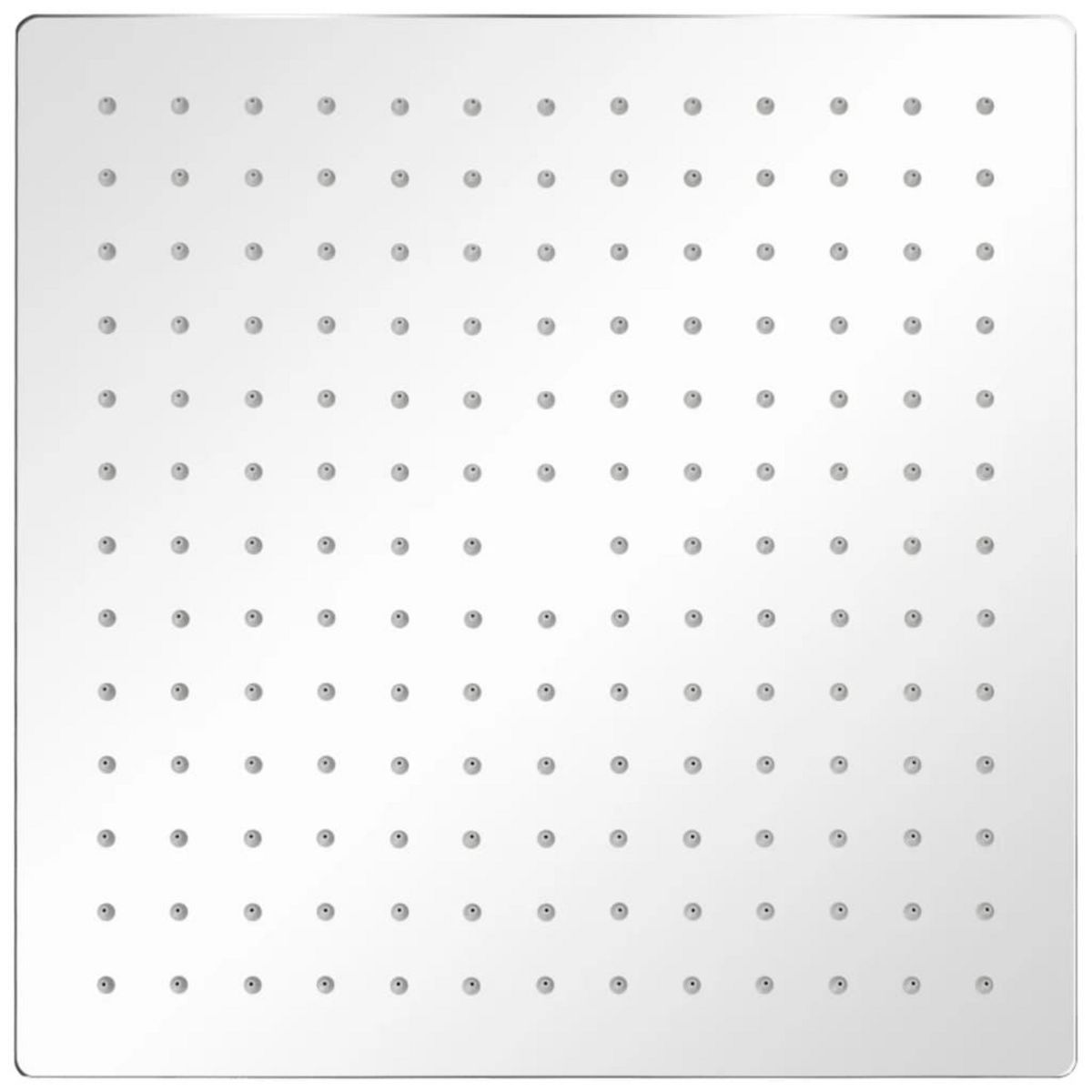 VIDAXL Tete de douche plongeante carree en acier inoxydable 30x30 cm