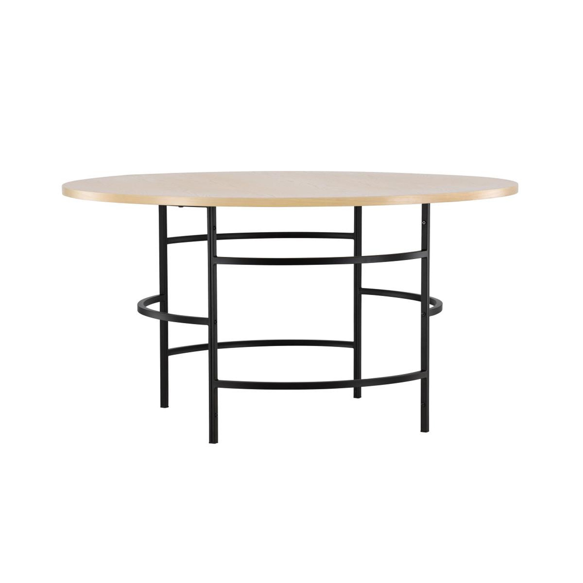 Voir la diapositive 3 : Paris Prix Table à manger ronde  copenhagen  140cm naturel