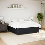 VIDAXL Cadre de lit sans matelas noir 180x200 cm velours