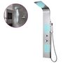 Voir la diapositive 2 : VIDAXL Systeme de panneau de douche acier inoxydable incurve