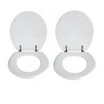 Wenko 2 Abattant WC Prima en MDF. Coloris disponibles : Blanc