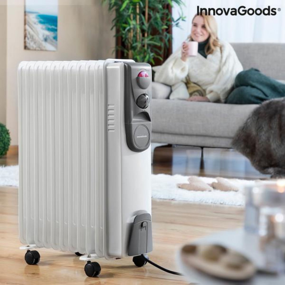 INNOVAGOODS Radiateur à Huile Oileven InnovaGoods 2500 W (11 modules)