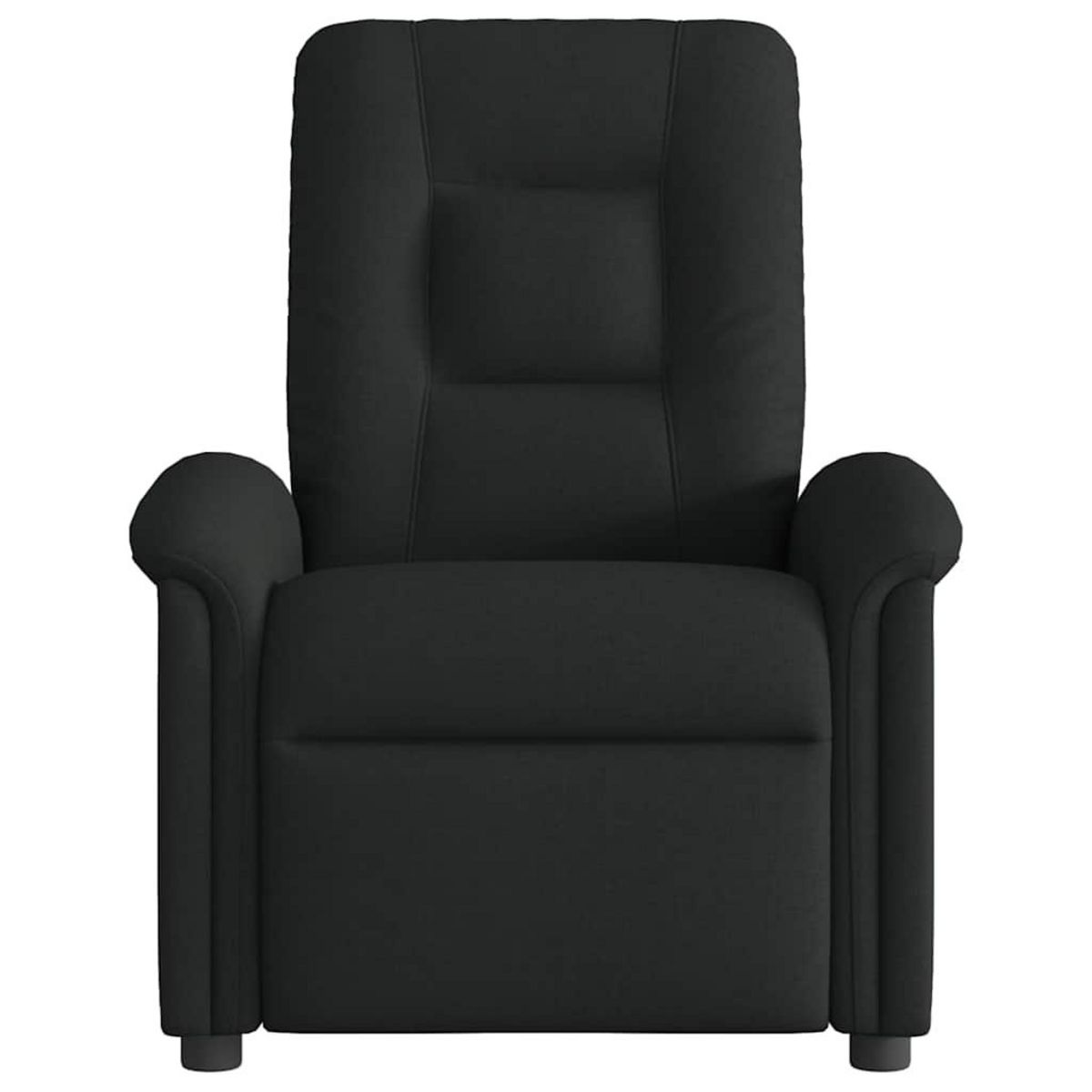 VIDAXL Fauteuil de massage inclinable Noir Tissu