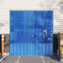 Voir la diapositive 1 : VIDAXL Rideau de porte bleu 200 mmx1,6 mm 50 m PVC