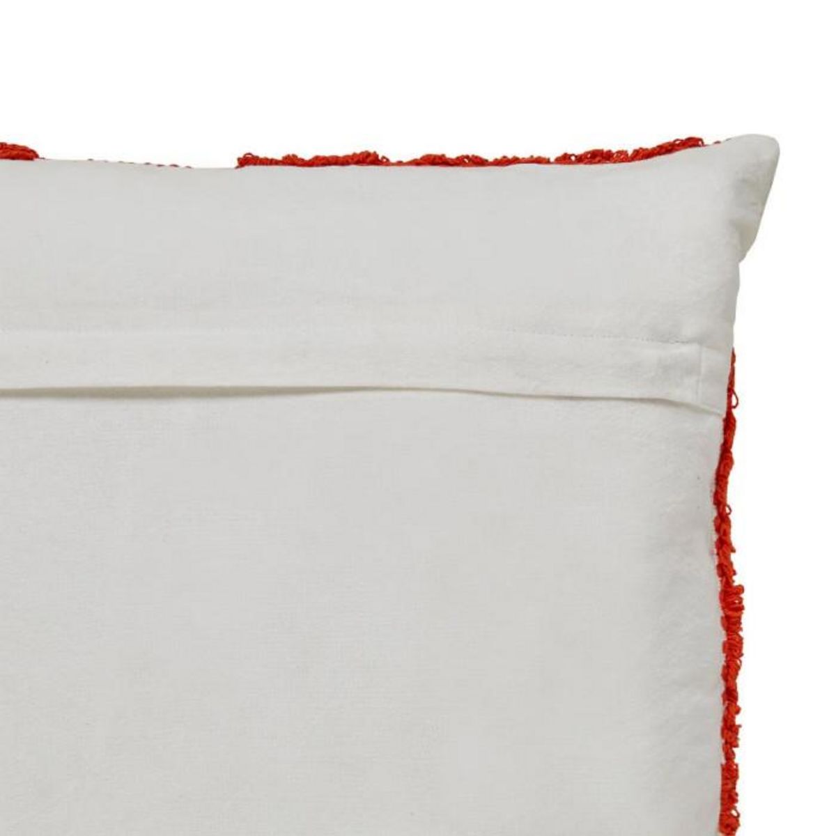 ATMOSPHERA Coussin Déco Tufté  Poppy  50x50cm Orange