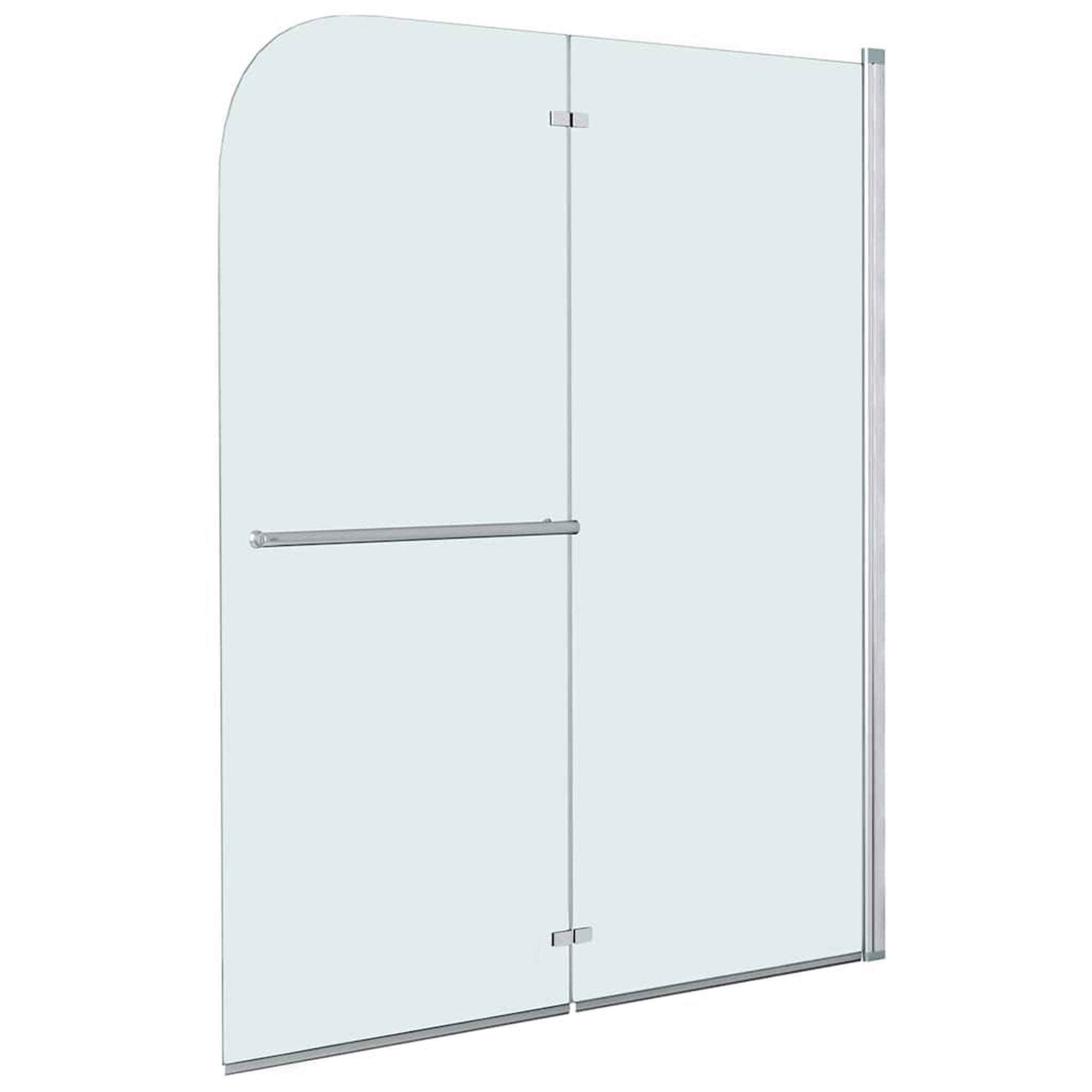 VIDAXL Cabine de douche pliable 2 panneaux ESG 120x140 cm