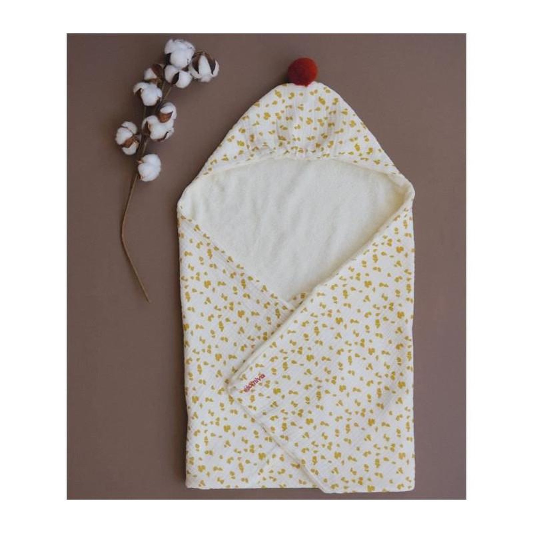 Voir la diapositive 2 : DOMIVA Sortie de bain - DOMIVA - Honey Moon - Coton ultra-doux et absorbant - Capuche intégrée