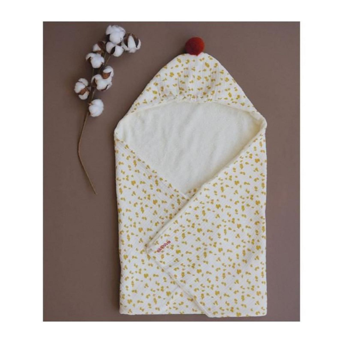 DOMIVA Sortie de bain - DOMIVA - Honey Moon - Coton ultra-doux et absorbant - Capuche intégrée