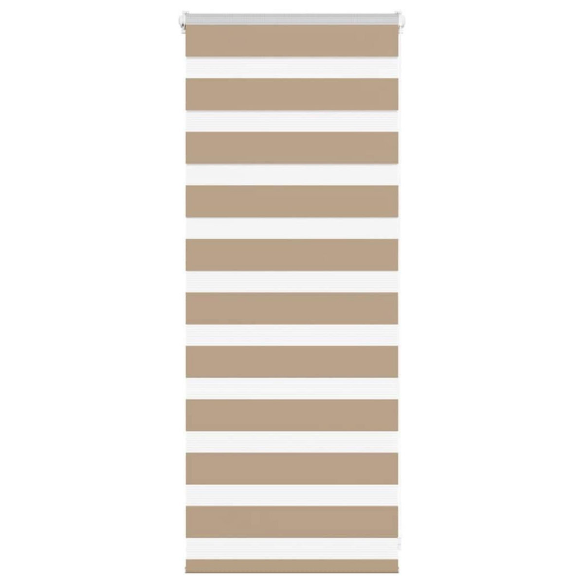 VIDAXL Store zebre marron sable largeur du tissu 55,9 cm polyester