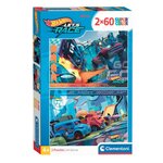 CLEMENTONI Clementoni Jigsaw Puzzle Super Color Hot Wheels, 2x60pcs. 24816