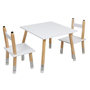 Voir la diapositive 1 : Paris Prix Table & 2 Chaises Enfant  Crayon  60cm Blanc