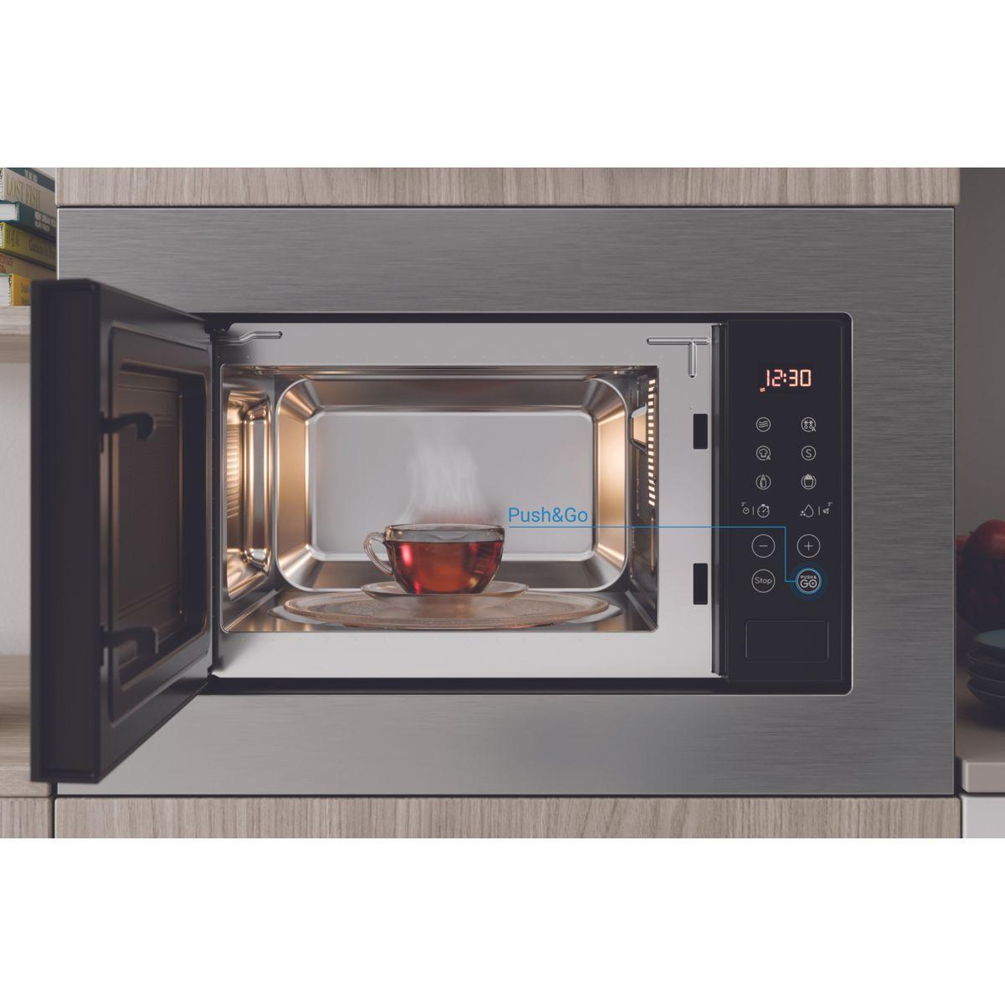 Voir la diapositive 4 : Indesit Micro ondes encastrable MWI120SX