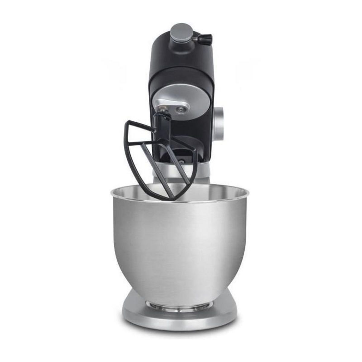 HKOENIG Robot pâtissier - H.Koenig - KM120 - 800 W - Bol inox 5 L - 8 vitesses - Gris mat et argent