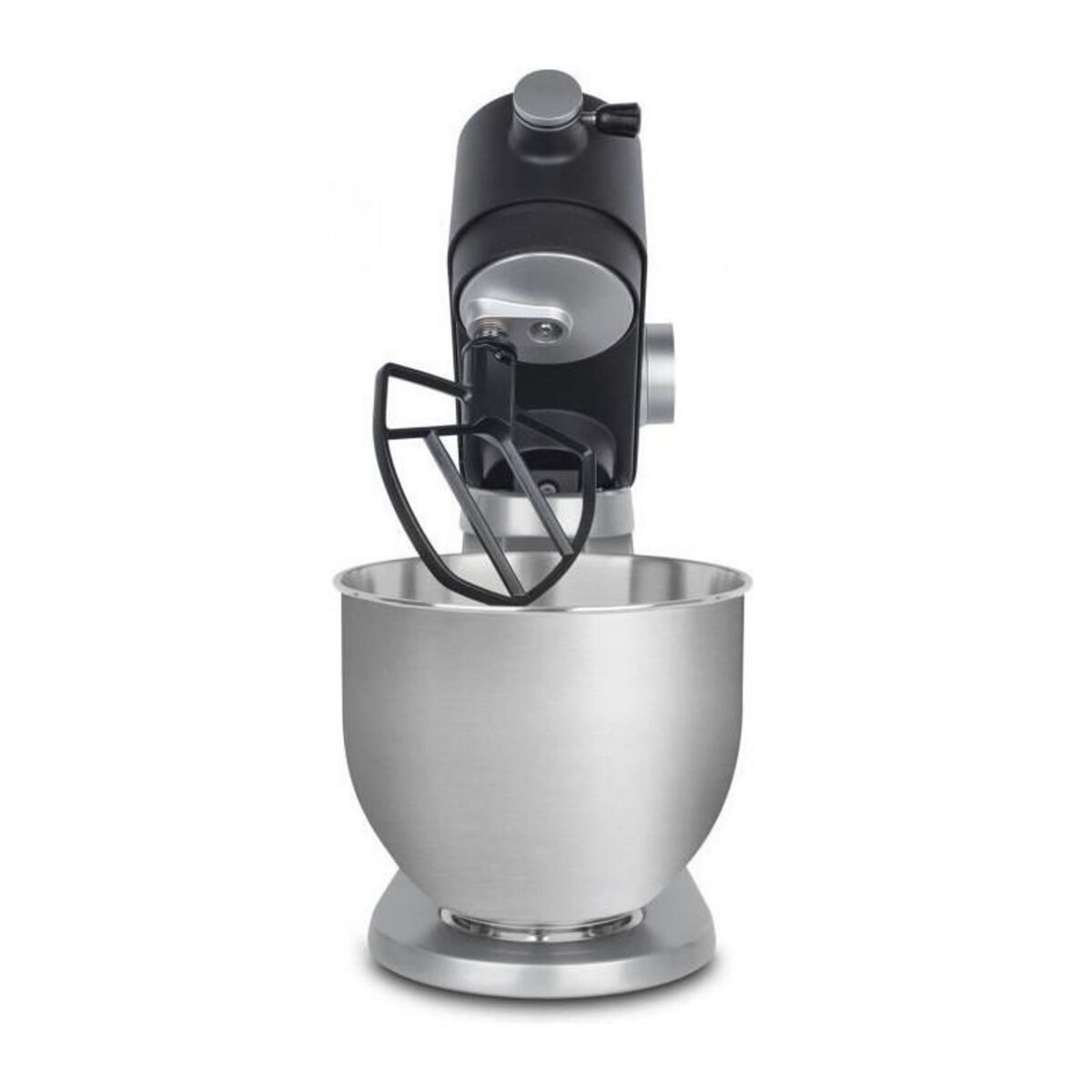 HKOENIG Robot pâtissier - H.Koenig - KM120 - 800 W - Bol inox 5 L - 8 vitesses - Gris mat et argent