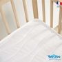Voir la diapositive 4 : MARKET24 Yoopidoo - Matelas Bébé Climatisé - 60x120 cm - 1 face Été fraîche / 1 face Hiver ouatinée - Sans Traitement chimique