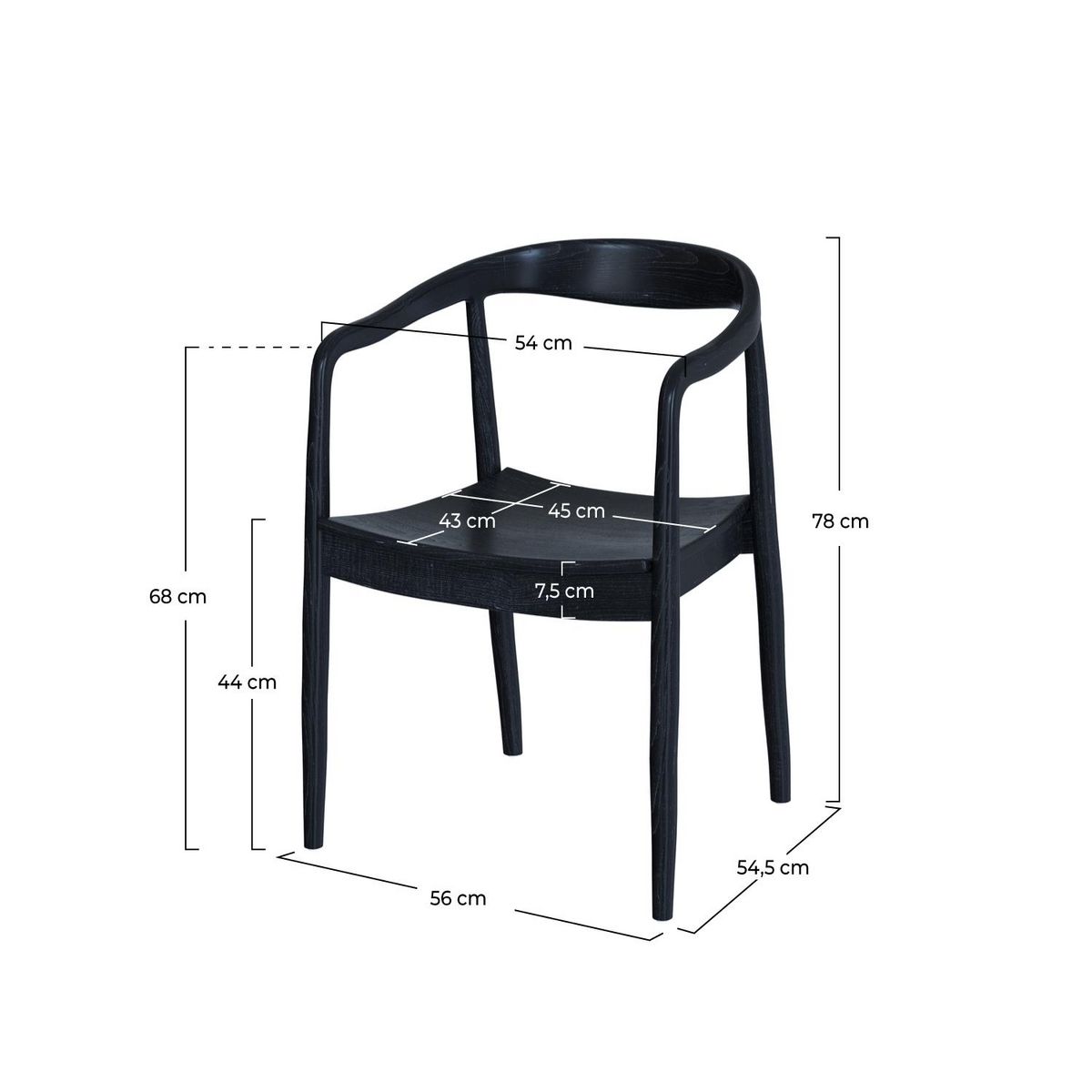 Rendez vous déco Chaise en bois de teck - Lombok