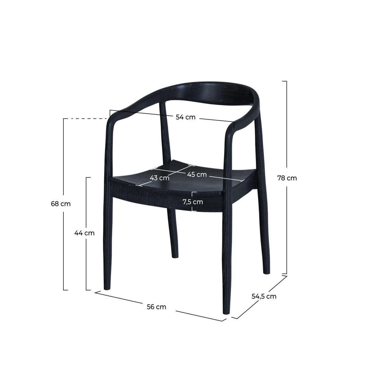 Rendez vous déco Chaise en bois de teck - Lombok