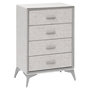 Voir la diapositive 1 : FIVE Commode 5 Tiroirs Paniers  Granite  90cm Gris
