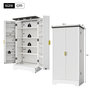 Voir la diapositive 3 : MERAX Buffet de cuisine 2 portes 0 tiroir - 60 cm blanc led mdf