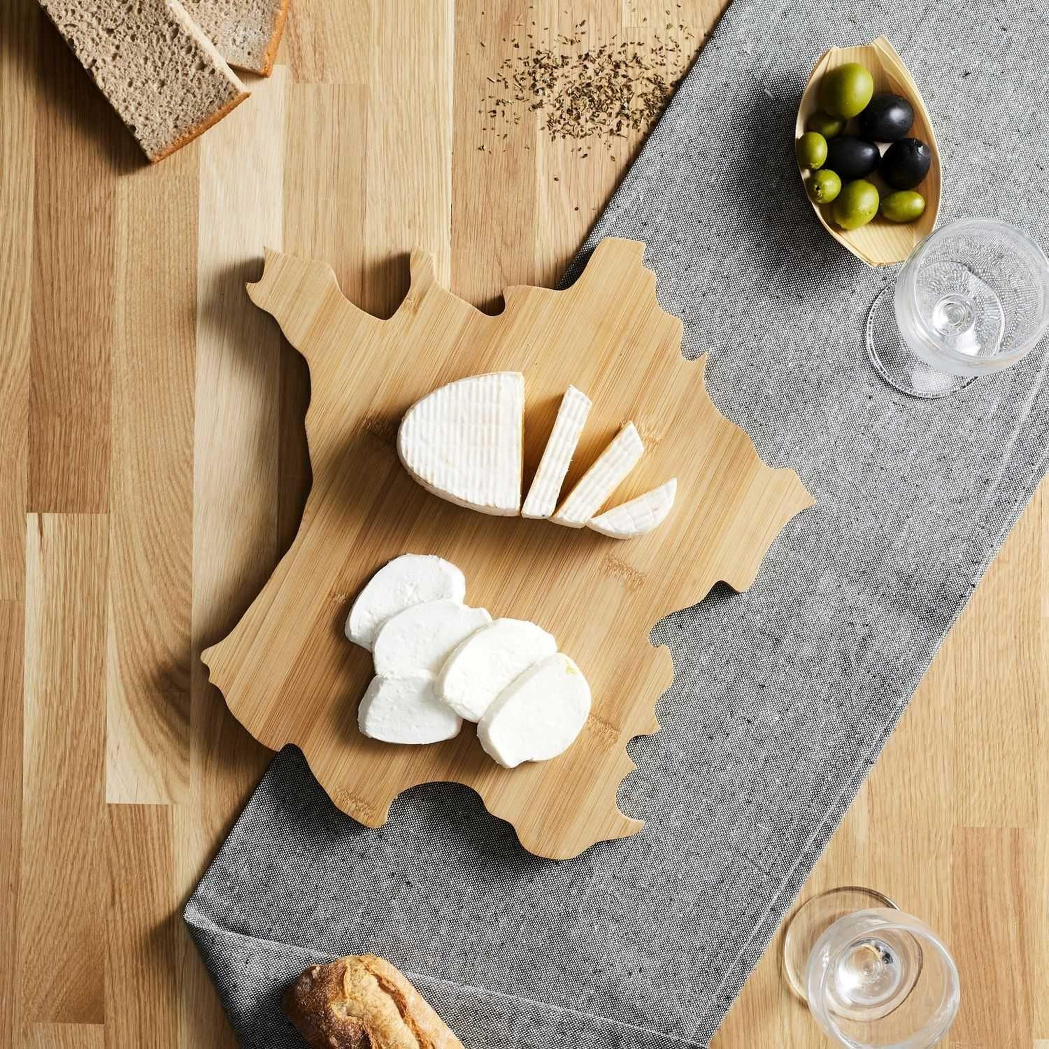 Voir la diapositive 2 : The Home Deco Factory Planche apéritive en carte de france - beige