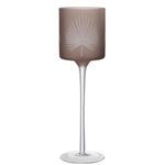 Paris Prix Photophore Déco  Feuilles de Palmier  30cm Marron