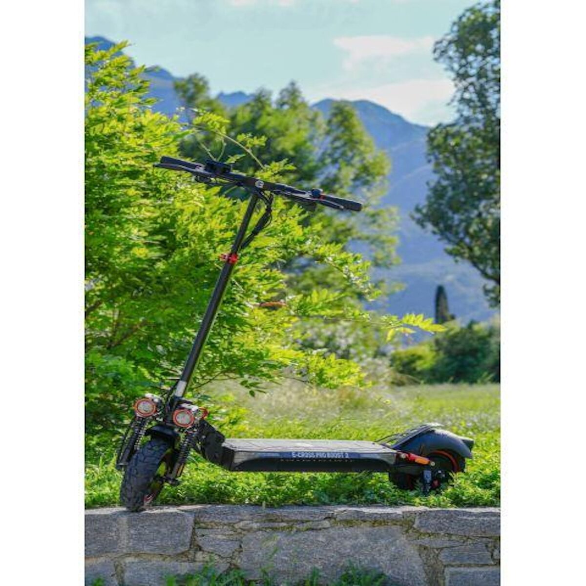 URBANGLIDE Trottinette Électrique UrbanGlide eCross Pro Boost 2 – 50 km d'autonomie, double moteur 800W, pneus 10  tout-terrain