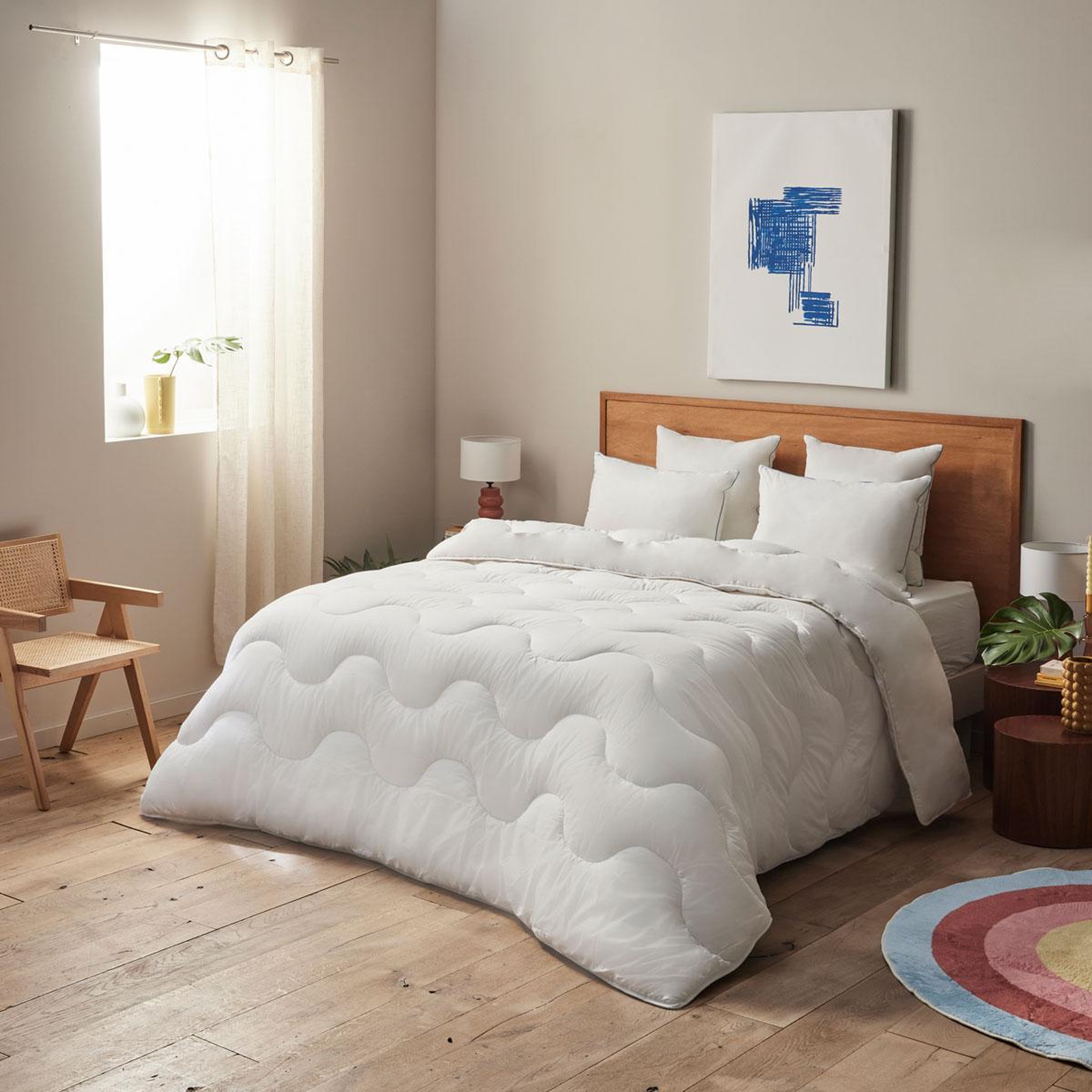 DUNLOPILLO Couette Lovely Night - Chaude. Coloris disponibles : Blanc