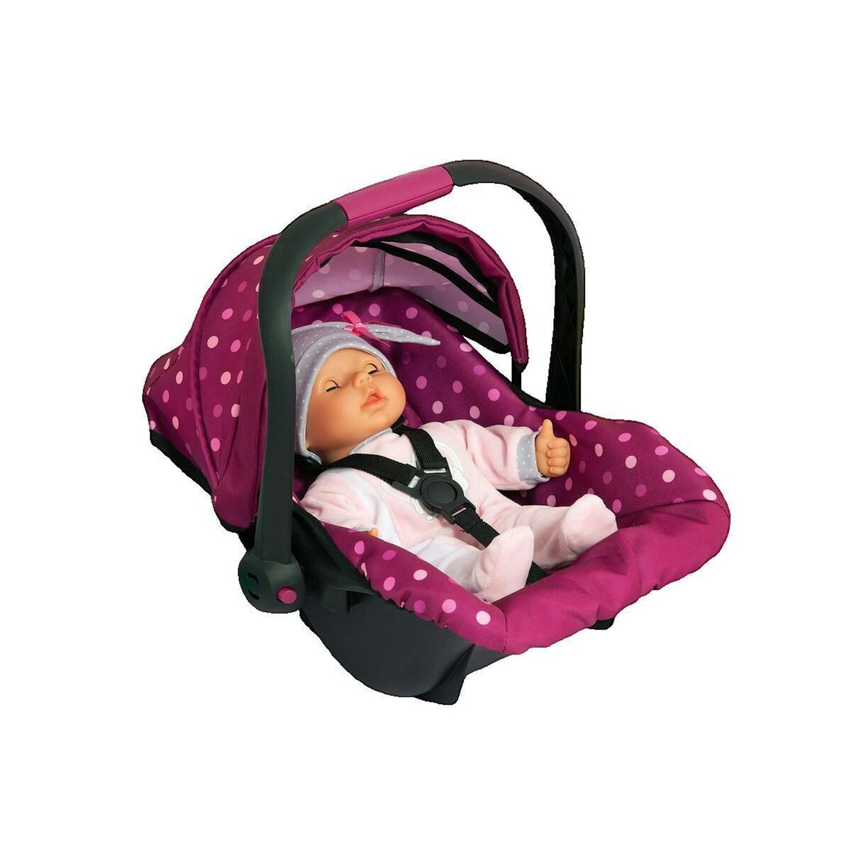 BAYER Siège auto pour poupée Bayer Reig Deluxe rose
