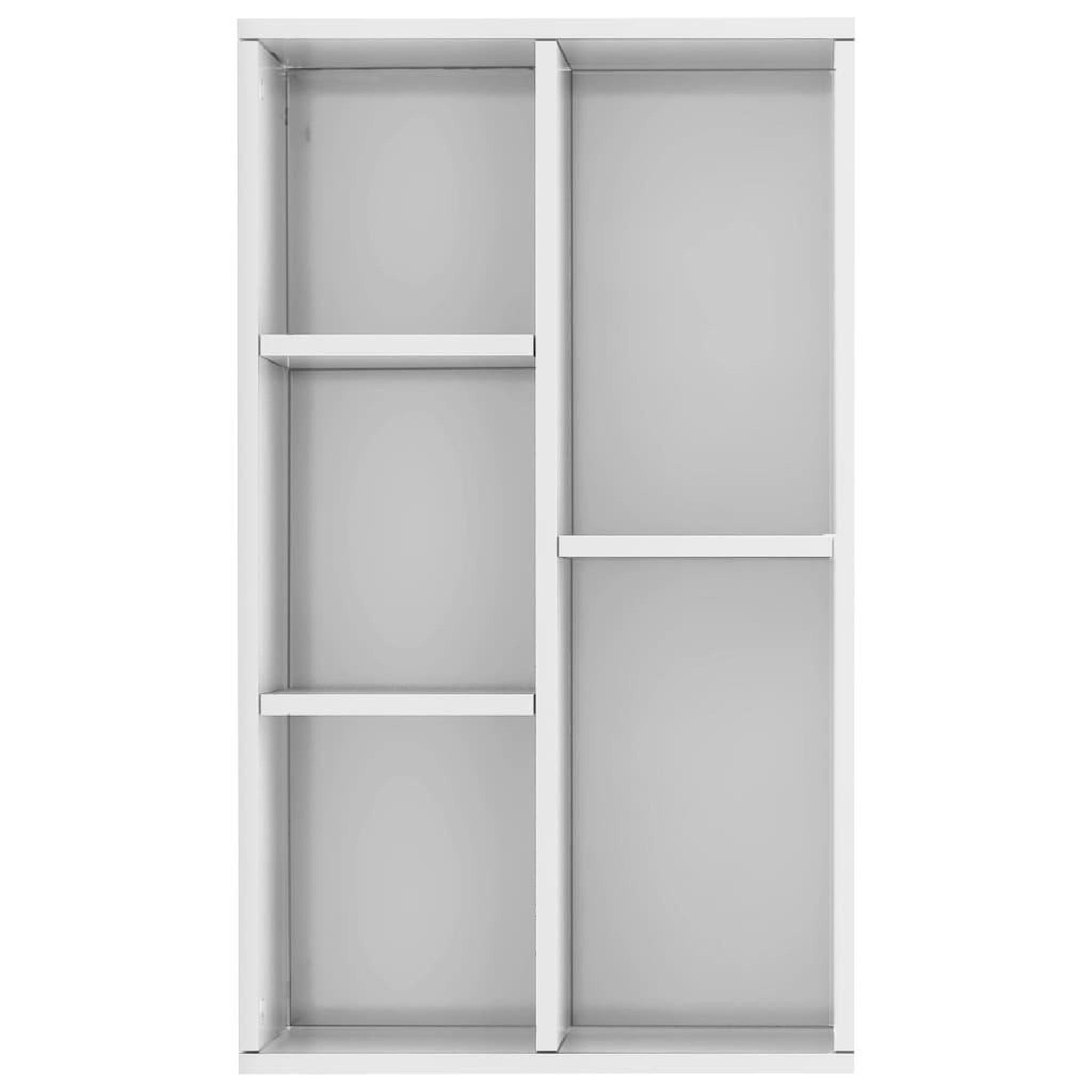 Voir la diapositive 4 : VIDAXL Bibliotheque/buffet blanc brillant 50x25x80cm Bois d'ingenierie