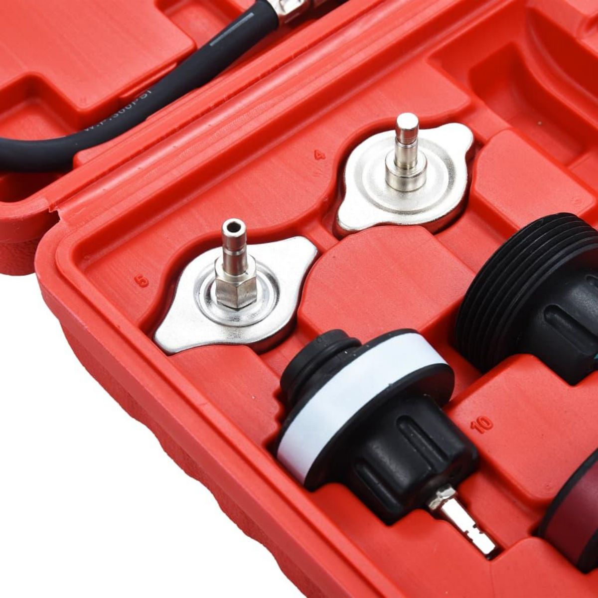 VIDAXL Testeur de pression pour refroidissement et bouchon 14 pcs