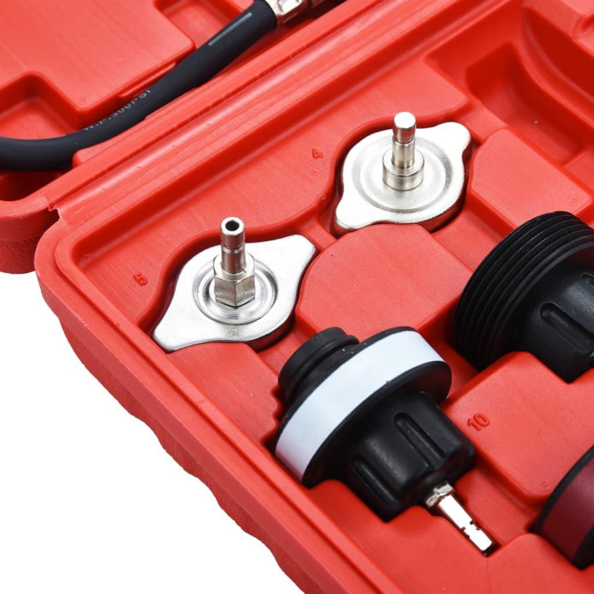 VIDAXL Testeur de pression pour refroidissement et bouchon 14 pcs