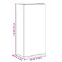 Voir la diapositive 6 : VIDAXL Armoire de salle de bain murale Gris beton 32x20x67 cm