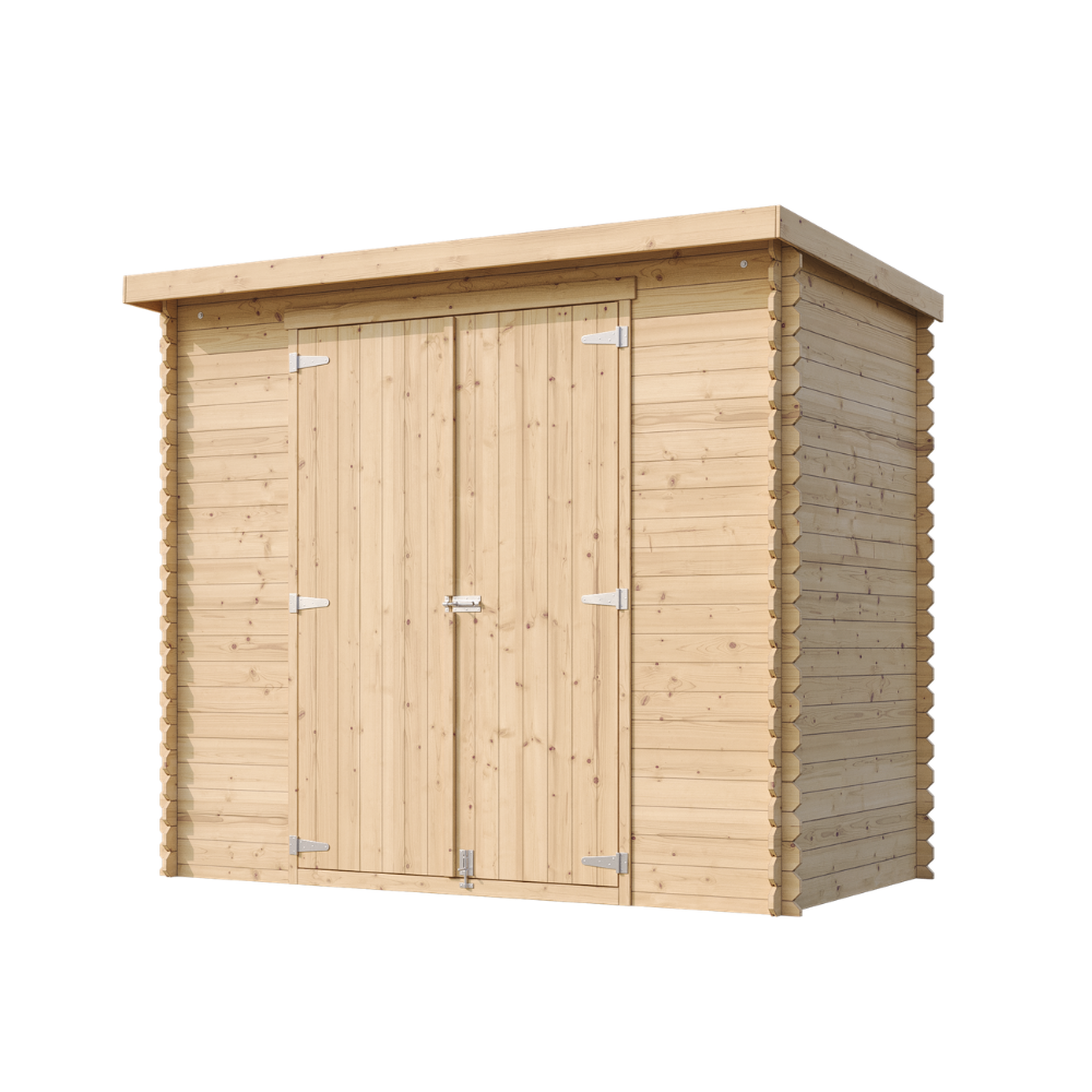 Voir la diapositive 3 : TIMBELA Abri de Jardin En Bois 2,63 m², Cabane de Jardin, Portes à Deux Battants, Sans Plancher M310C1