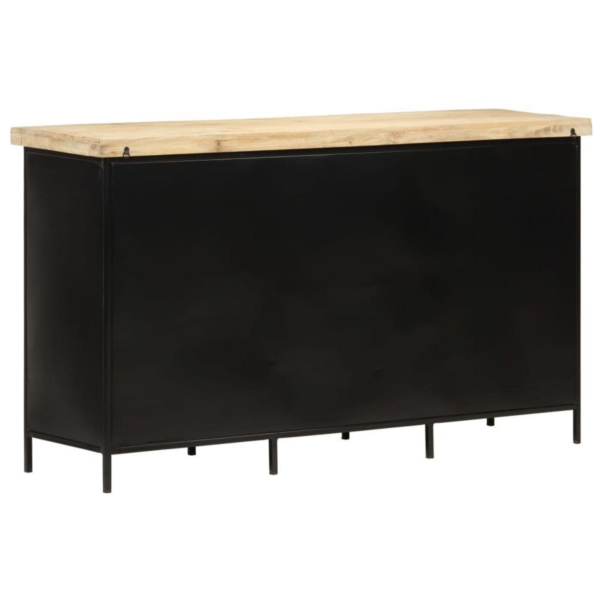 VIDAXL Buffet 140x38x76 cm Bois de manguier brut