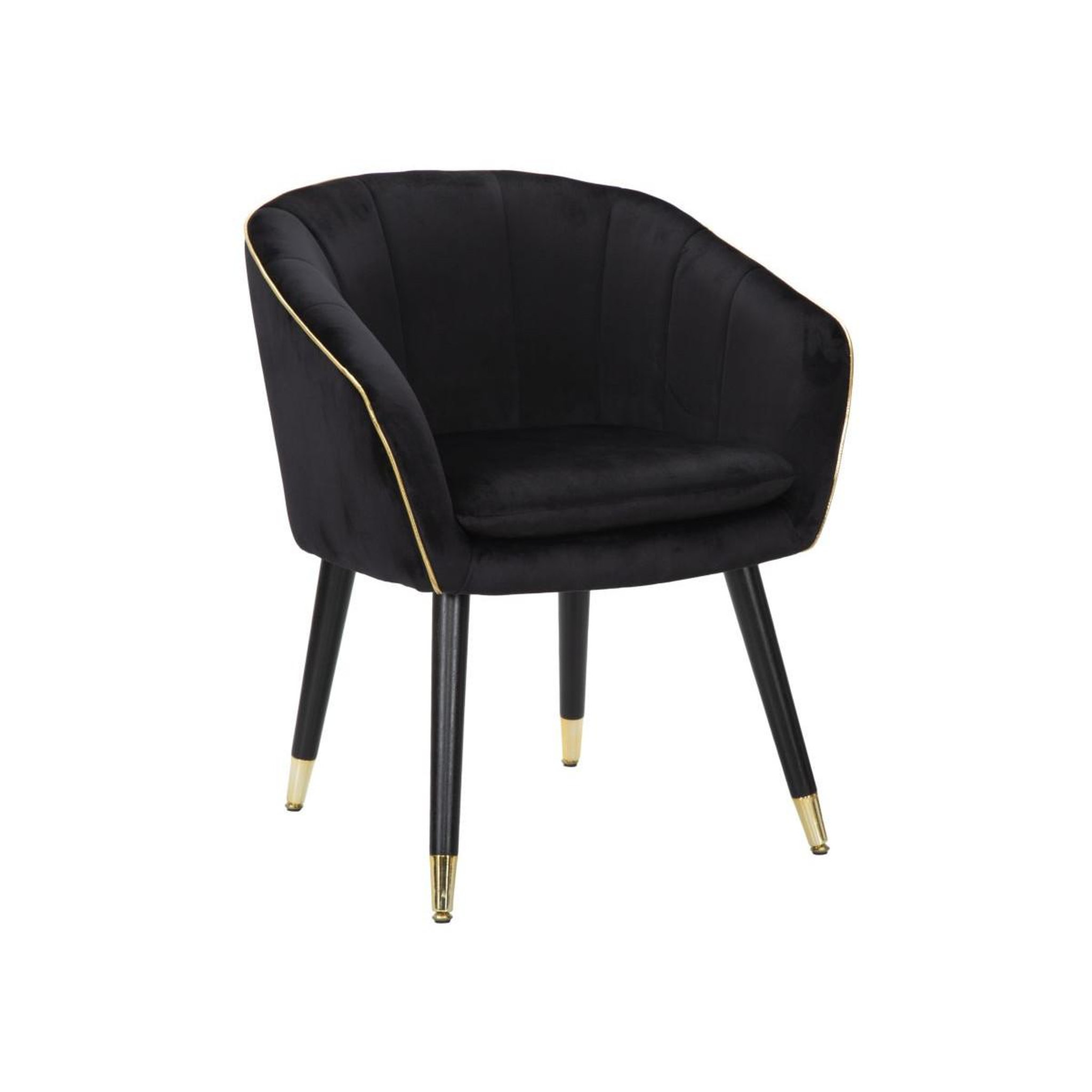 Paris Prix Fauteuil design en tissu  paris  78cm noir
