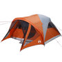 Voir la diapositive 5 : VIDAXL Tente familiale tunnel 6 personnes gris et orange impermeable