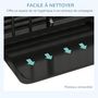 Voir la diapositive 6 : PAWHUT Cage pour chien animaux cage de transport sur roulettes pliable 3 portes verrouillables plateau amovible acier noir