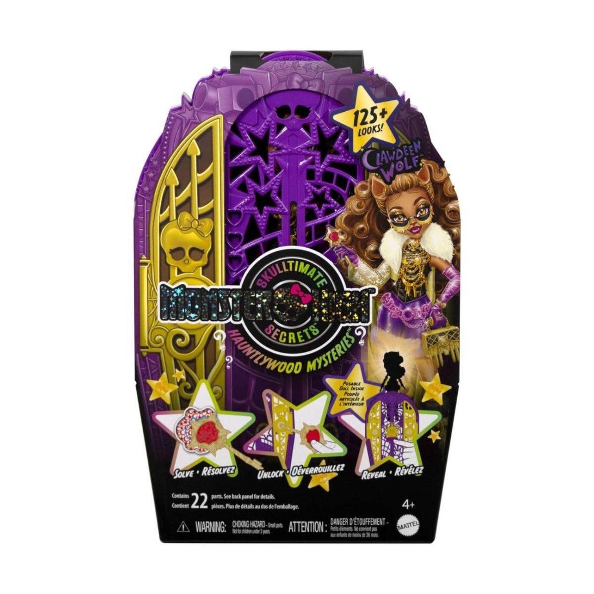 Voir la diapositive 5 : MATTEL Poupée monster high  jbg80 skulltimate secrets - clawdeen wolf