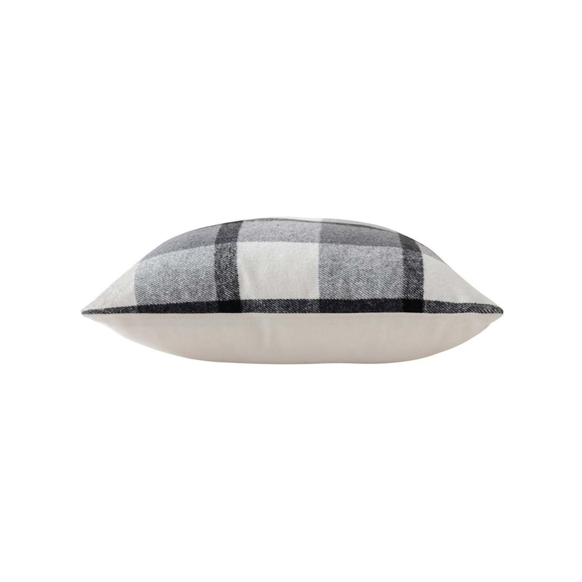 Paris Prix Coussin Tartan en Velours  Ecossais  45x45cm Anthracite