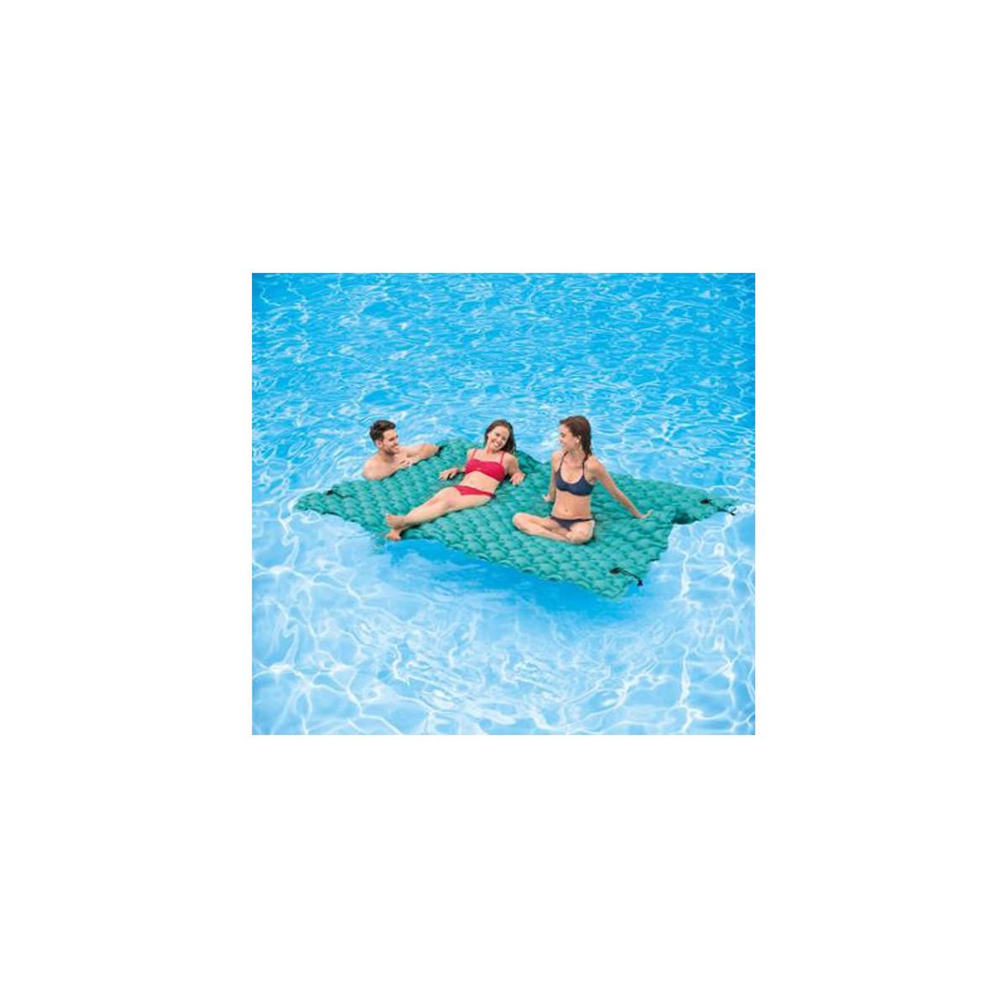 Voir la diapositive 4 : INTEX Tapis flottant géant  matelas  290cm bleu