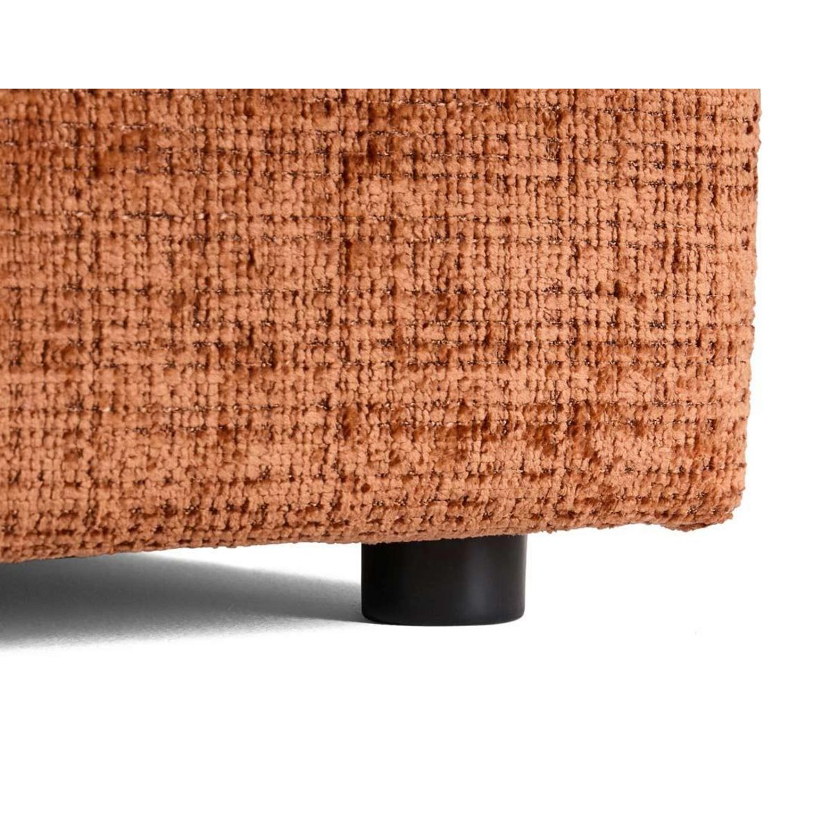 LISA DESIGN Collins - canapé droit 4 places avec double méridienne - assise profonde - en velours texturé