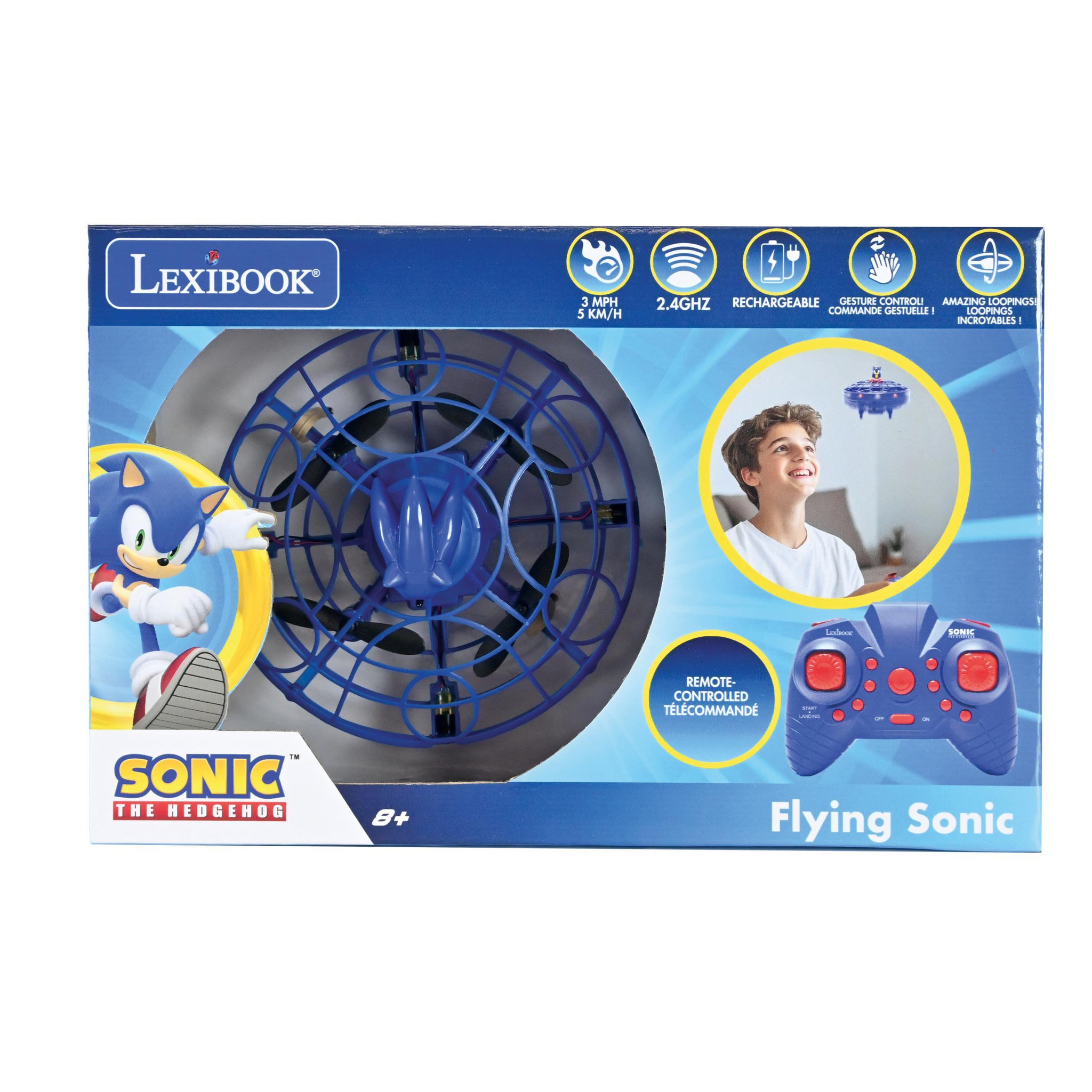Voir la diapositive 3 : Lexibook RC Flying Sonic Volant Télécommandé