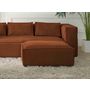 Voir la diapositive 2 : LISA DESIGN Stella - pouf en velours côtelé - style contemporain